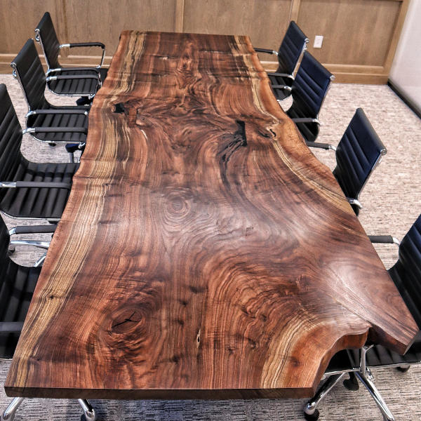 live edge dining table