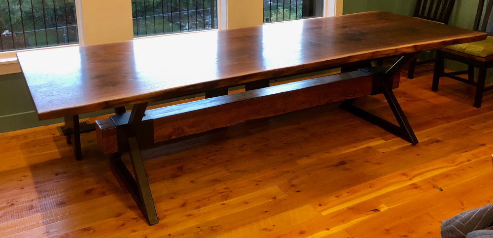 Redpoint Woodworks The Transformation of a Client’s Warped Walnut Dining Table