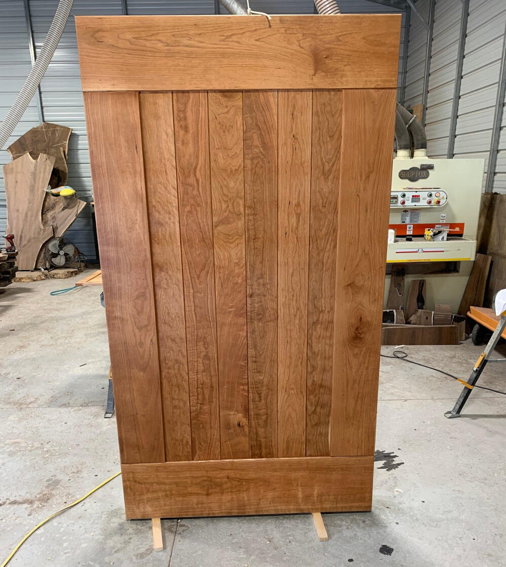 Redpoint Woodworks Revamping a Client’s Master Suite With a Wild Cherry Custom Barn Door