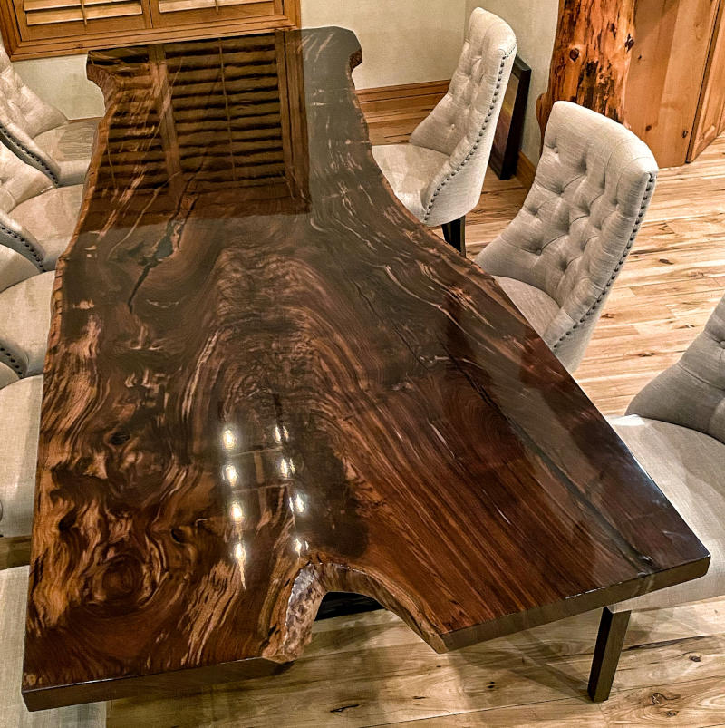 Redpoint Woodworks Designing a Client’s Custom Wood Bar Top & Matching Dining Table