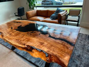 Redpoint Woodworks Highlighting Nature’s Imperfections in a Client’s One-of-a-Kind Maple Desk