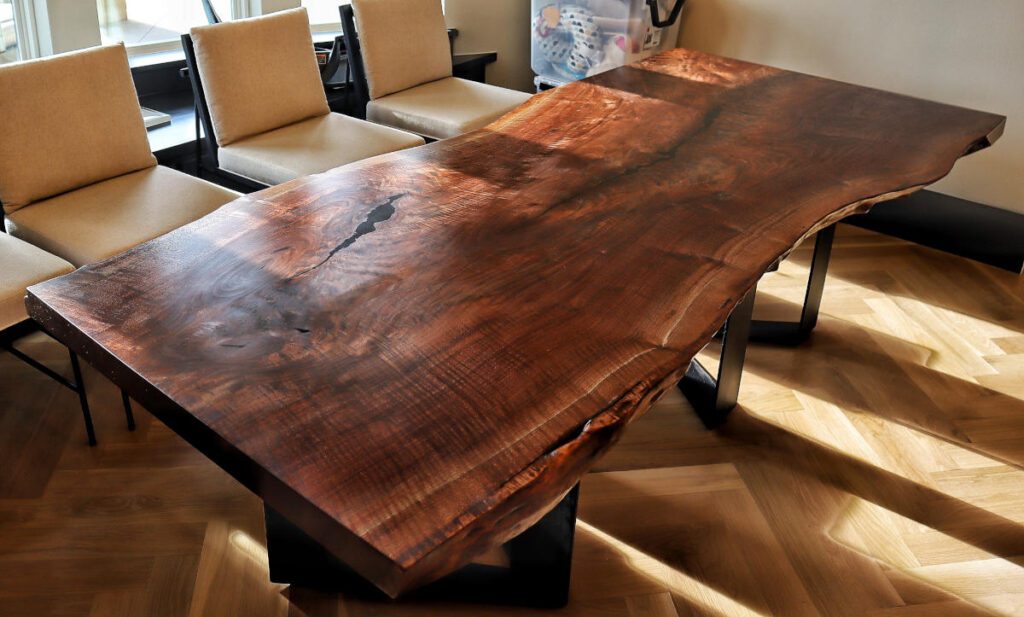 Redpoint Woodworks Creating a Live Edge Table for an All-Star Client 